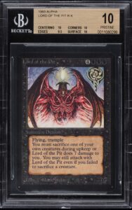 Lord of the pit, most expensive cards ever, magic the gathering.