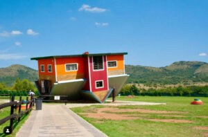 the upside down house, hartebeespoort, tourism, travel, weird