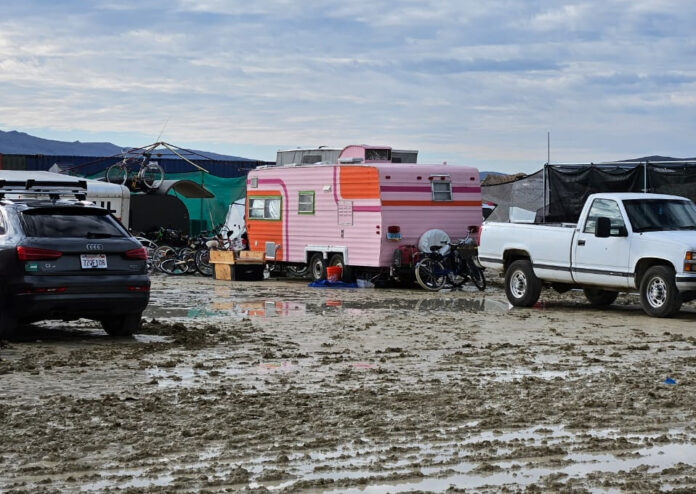 Burning man mud