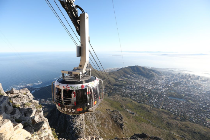 table mountain cableway is traditionally open on CHristmas day.